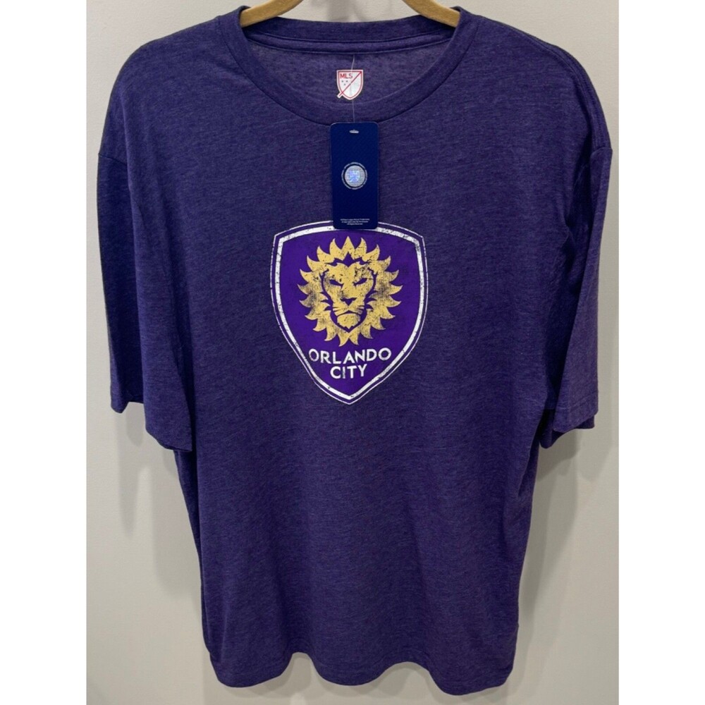 NWT - Orlando City SC MLS Men's Authentic T-Shirt - Men's Large - NEW - Purple